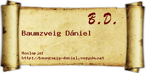Baumzveig Dániel névjegykártya